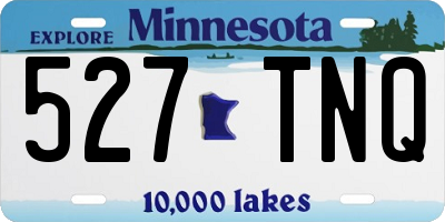 MN license plate 527TNQ