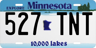 MN license plate 527TNT