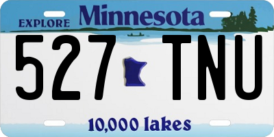 MN license plate 527TNU