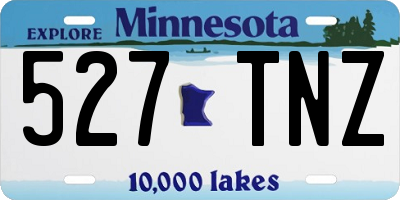 MN license plate 527TNZ