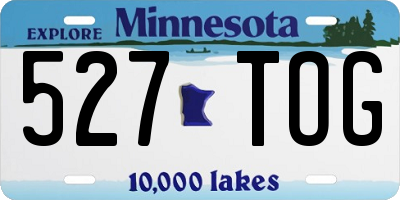 MN license plate 527TOG