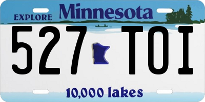 MN license plate 527TOI