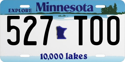 MN license plate 527TOO