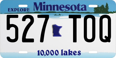 MN license plate 527TOQ