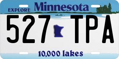 MN license plate 527TPA