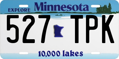 MN license plate 527TPK