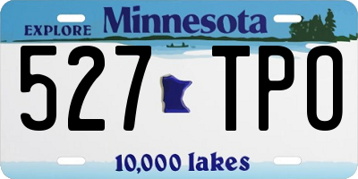 MN license plate 527TPO