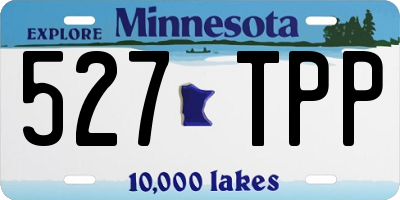 MN license plate 527TPP