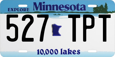 MN license plate 527TPT