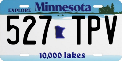 MN license plate 527TPV