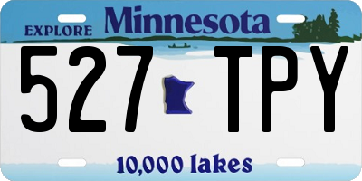 MN license plate 527TPY