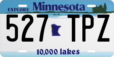 MN license plate 527TPZ