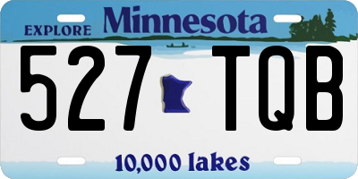 MN license plate 527TQB