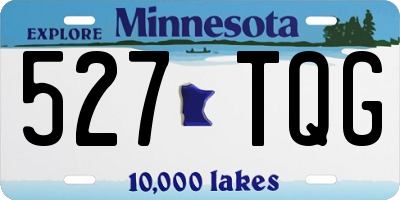 MN license plate 527TQG