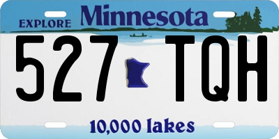 MN license plate 527TQH