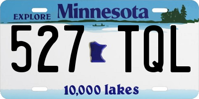 MN license plate 527TQL