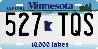 MN license plate 527TQS