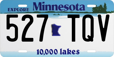 MN license plate 527TQV