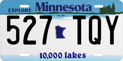 MN license plate 527TQY