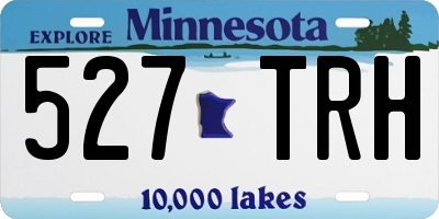 MN license plate 527TRH