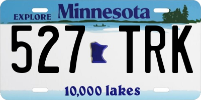 MN license plate 527TRK