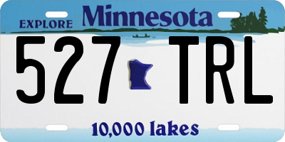 MN license plate 527TRL