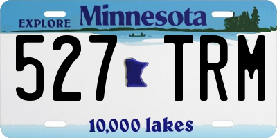 MN license plate 527TRM