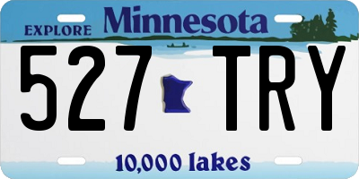 MN license plate 527TRY