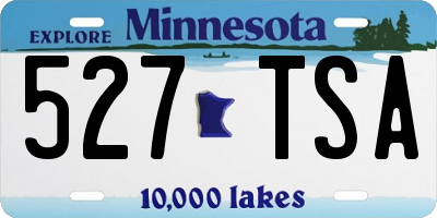 MN license plate 527TSA