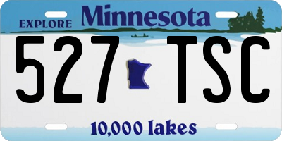 MN license plate 527TSC