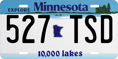 MN license plate 527TSD