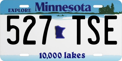 MN license plate 527TSE