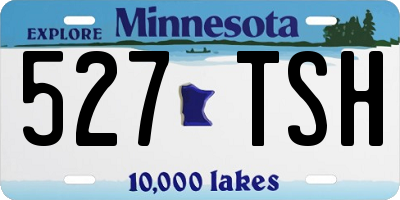 MN license plate 527TSH