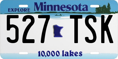 MN license plate 527TSK