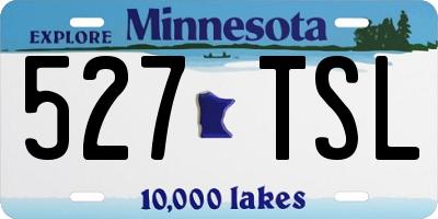 MN license plate 527TSL