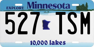 MN license plate 527TSM