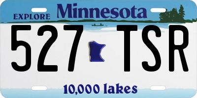 MN license plate 527TSR