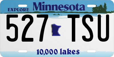 MN license plate 527TSU