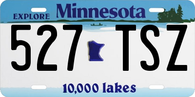 MN license plate 527TSZ