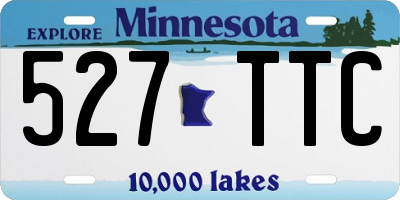 MN license plate 527TTC
