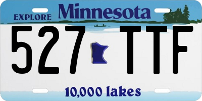 MN license plate 527TTF