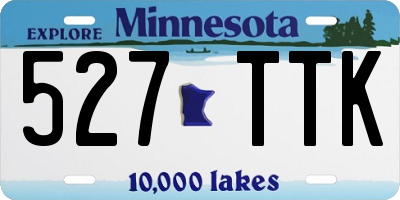 MN license plate 527TTK