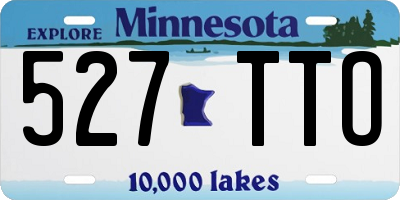 MN license plate 527TTO