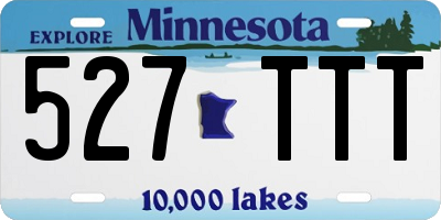 MN license plate 527TTT