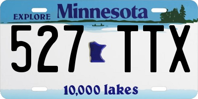 MN license plate 527TTX