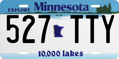 MN license plate 527TTY