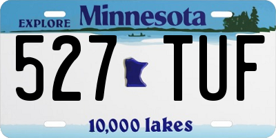 MN license plate 527TUF
