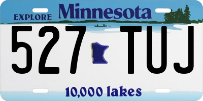 MN license plate 527TUJ