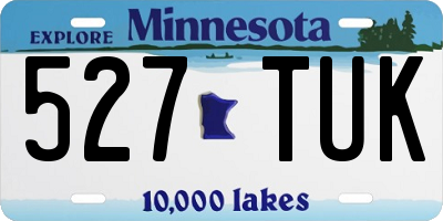 MN license plate 527TUK