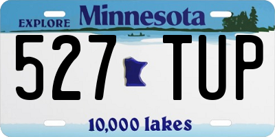 MN license plate 527TUP